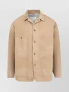 Maison Margiela Herringbone Weave Cotton Sports Jacket In Neutral