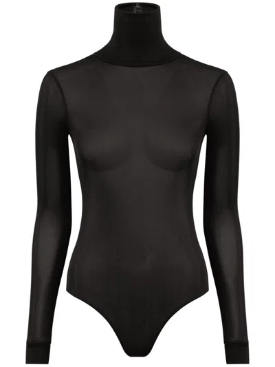 MAISON MARGIELA SEMI-SHEER BODYSUIT