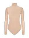 Maison Margiela Four Stitch-logo Bodysuit In Beige
