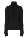 Maison Margiela Black Wool Zip-up Cardigan In Black
