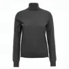 Maison Margiela High-neck Wool Knit Sweater With Four-line Stitch Detail In Gray