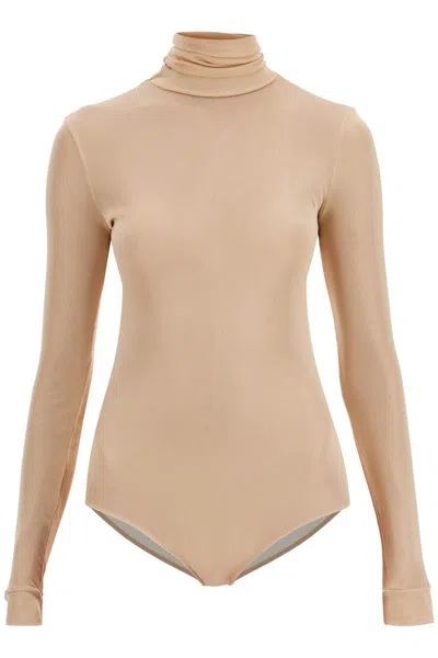 Maison Margiela Body A Collo Alto In Neutro