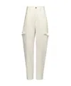 Maison Margiela Denim Jeans With Slash Details Woman White In White
