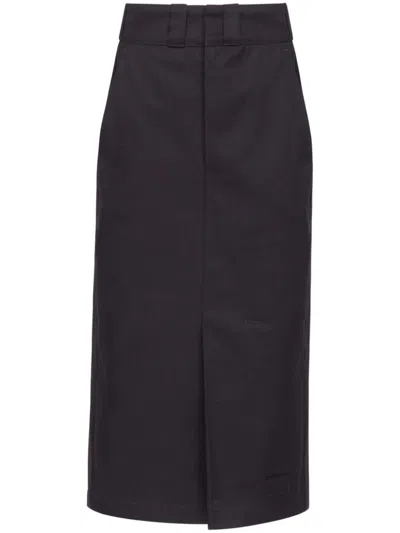 MAISON MARGIELA HIGH-RISE MIDI SKIRT
