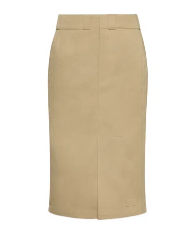 MAISON MARGIELA MAISON MARGIELA SKATER CHINO MIDI SKIRT