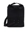 Maison Margiela Versatile Roll-top Backpack Adjustable Strap In Black