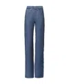 Maison Margiela High-waist Frayed-detailed Straight-leg Jeans In Blue