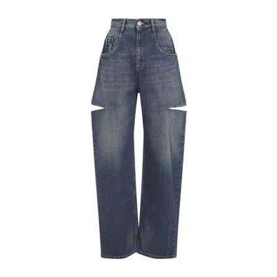 MAISON MARGIELA HIGH-WAISTED JEANS WITH CUT-OUT DETAIL
