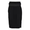 Maison Margiela High-waisted Midi Skirt With Sheer Panel Detail In Animal Print