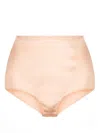 Maison Margiela Satin-finish High-waist Briefs In Neutrals