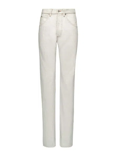 Maison Margiela Chalk Denim Jeans In White