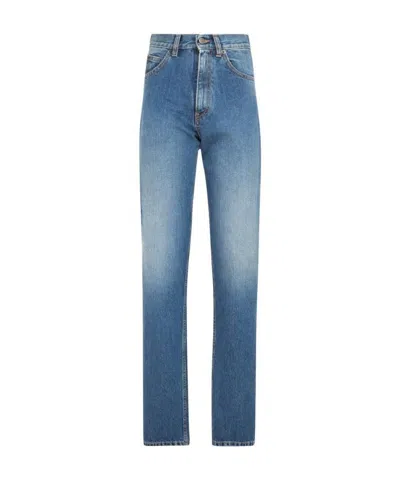 Maison Margiela High-waisted Straight-legged Jeans In Blue