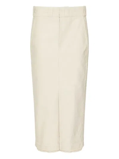 Maison Margiela High-waisted Tailored Skirt In Neutral