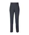 Maison Margiela High Waisted Tailored Trousers In Gray