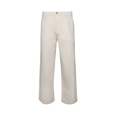 Pre-owned Maison Margiela High Waisted Trousers 'ivory' | White | Men's Size 33