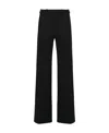 Maison Margiela High-waisted Wide-leg Trousers In Black