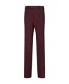Maison Margiela High-waisted Wide Leg Trousers In Red