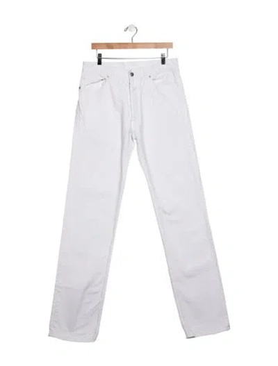 Pre-owned Maison Margiela High-rise Straight Leg Jeans In Neutral