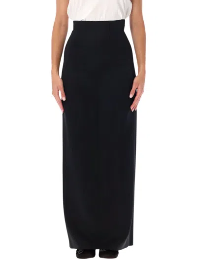 Maison Margiela High-waisted Maxi Skirt In Black