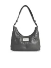 Maison Margiela 'hobo Glam Slam' Small Bag In Pebble Grey Leather Women