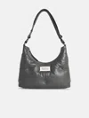 Maison Margiela 'hobo Glam Slam' Small Bag In Pebble Grey Leather