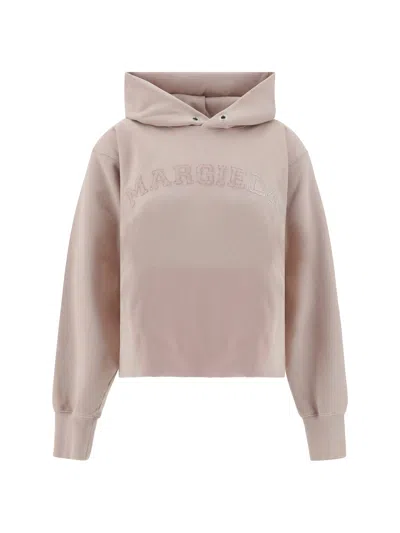 Maison Margiela Logo Sweatshirt In Pink