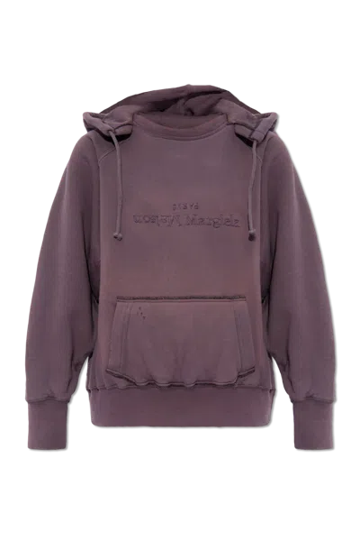 Maison Margiela Multicolor Cotton Sweatshirt In Brown