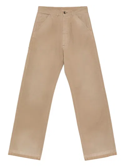 Maison Margiela Hose Herringbone Trousers In Brown