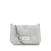 Maison Margiela Ice Nappa Leather Small Glam Slam Flap Crossbody Bag In Metallic