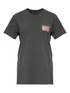 Maison Margiela Charcoal Brand-print Crewneck Cotton-jersey T-shirt In Gray