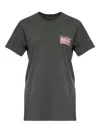 Maison Margiela Charcoal Brand-print Crewneck Cotton-jersey T-shirt In Gray