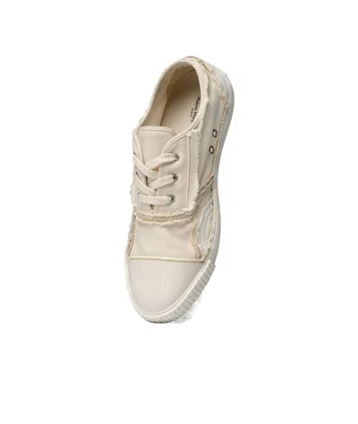 Maison Margiela Inside Out Canvas Sneakers In Nude