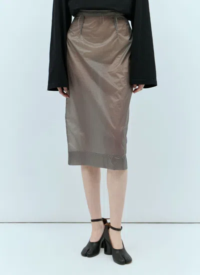 Maison Margiela Inside Out Skirt In Grey