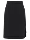 Maison Margiela Inside-up Skirt Skirts Multicolor In Black
