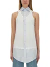 Maison Margiela Women's Inverted Shirt In White
