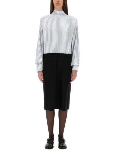 Maison Margiela Inverted Striped Dress-shirt In Multicolour