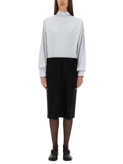 MAISON MARGIELA INVERTED STRIPED DRESS-SHIRT