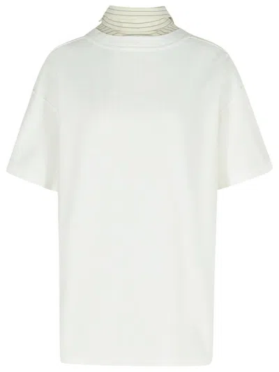 MAISON MARGIELA MAISON MARGIELA INVERTED WHITE COTTON SHIRT