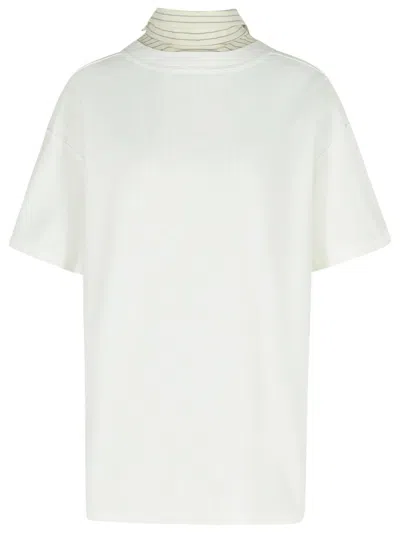 MAISON MARGIELA MAISON MARGIELA INVERTED WHITE COTTON SHIRT