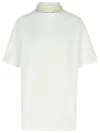 Maison Margiela Inverted White Cotton Shirt Women In White