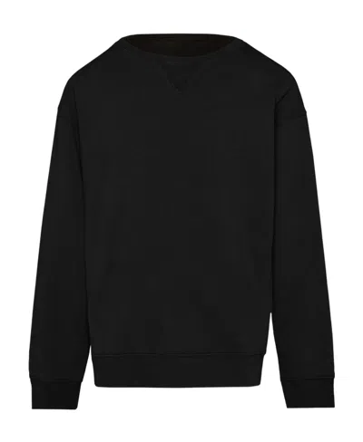 Maison Margiela Invitation Cotton Sweatshirt In Black