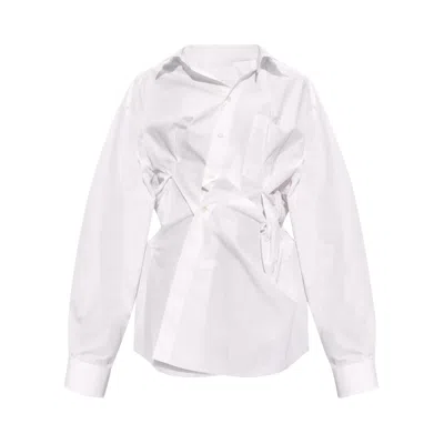 Pre-owned Maison Margiela Irregular Shirt 'white' | Women's Size 44