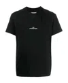 Maison Margiela Black Printed T-shirt In Black