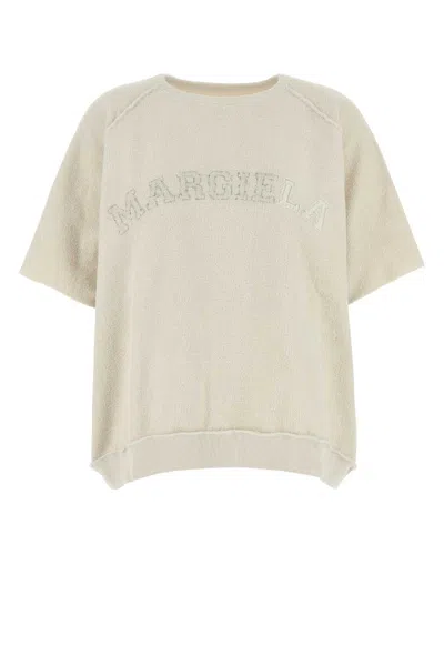 Maison Margiela Women's Ivory Cotton Oversize T-shirt In White