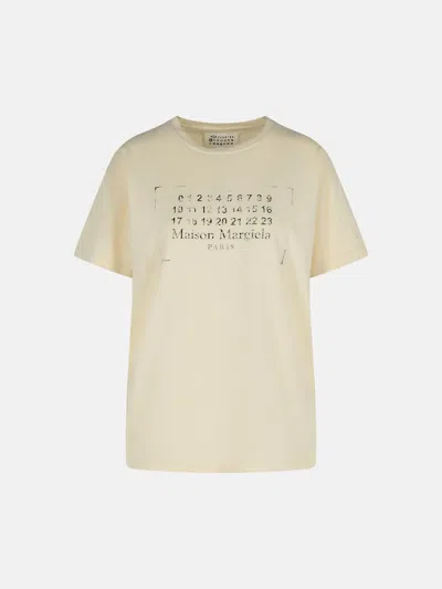 Maison Margiela Ivory Cotton T-shirt