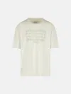 Maison Margiela Ivory Cotton T-shirt In Ivory