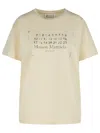 Maison Margiela Women's Logo T-shirt In Beige