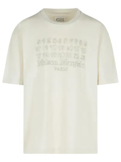 MAISON MARGIELA T-SHIRT IN GREY COTTON