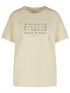 Maison Margiela Women's Logo T-shirt In Cream