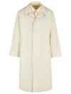 Maison Margiela Cotton Trench Coat With Point Collar And Side Pockets